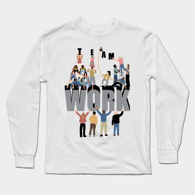 Teamwork Long Sleeve T-Shirt by Quick Brown Fox Canada 